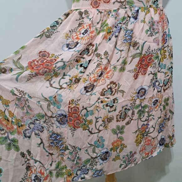 Marisfrolg Floral Print Sleeveless Silk Blend Dress Size 38 EUR US 8 Multi-color - Picture 10 of 16
